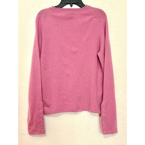 Mendocino Pink Cashmere Pullover Sweater Women’s Medium - Picture 2 of 6